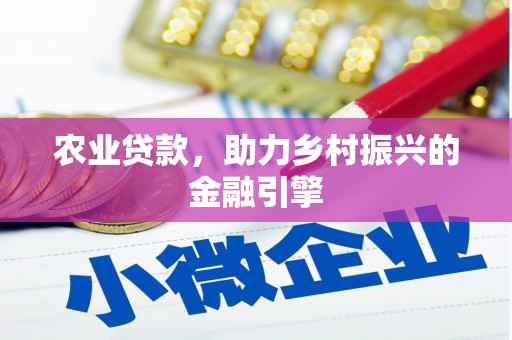 德州农业贷款，助力乡村振兴的金融引擎