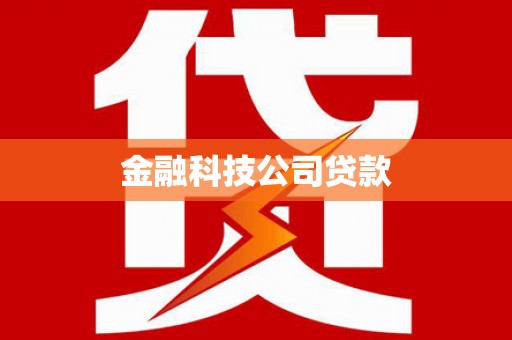 德州金融科技公司贷款
