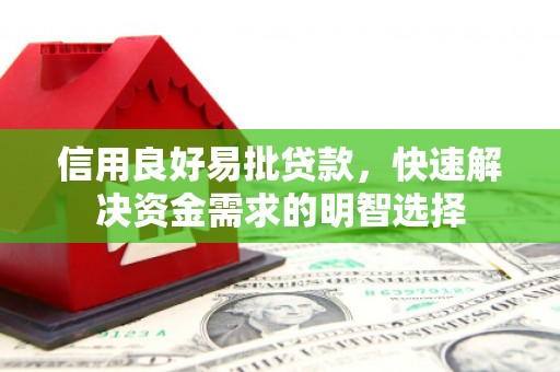 德州信用良好易批贷款，快速解决资金需求的明智选择