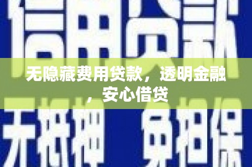 德州无隐藏费用贷款，透明金融，安心借贷