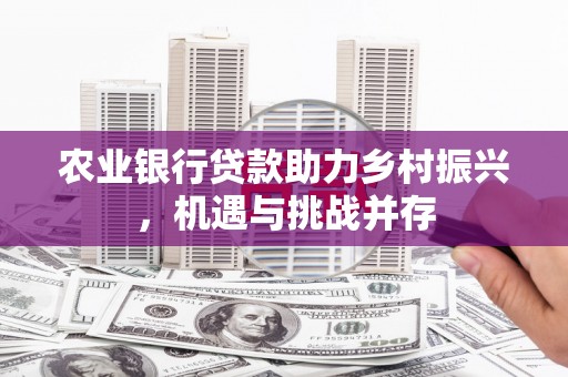 德州农业银行贷款助力乡村振兴，机遇与挑战并存