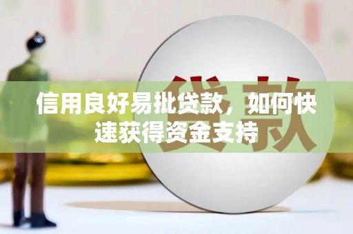 德州信用良好易批贷款，如何快速获得资金支持