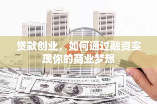 德州贷款创业，如何通过融资实现你的商业梦想