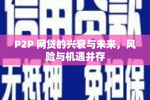 德州P2P 网贷的兴衰与未来，风险与机遇并存