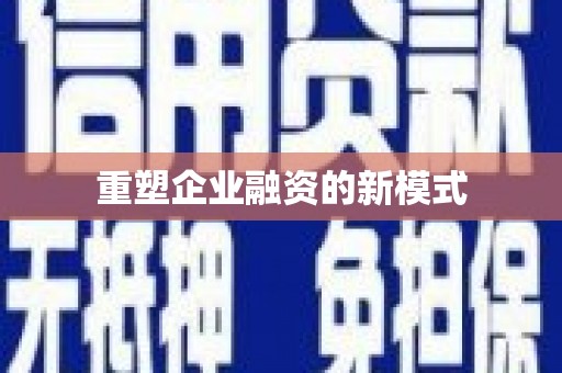 德州重塑企业融资的新模式
