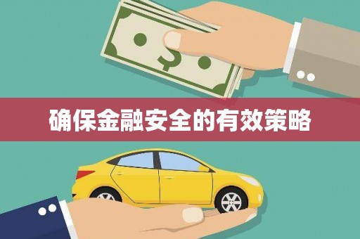 德州确保金融安全的有效策略